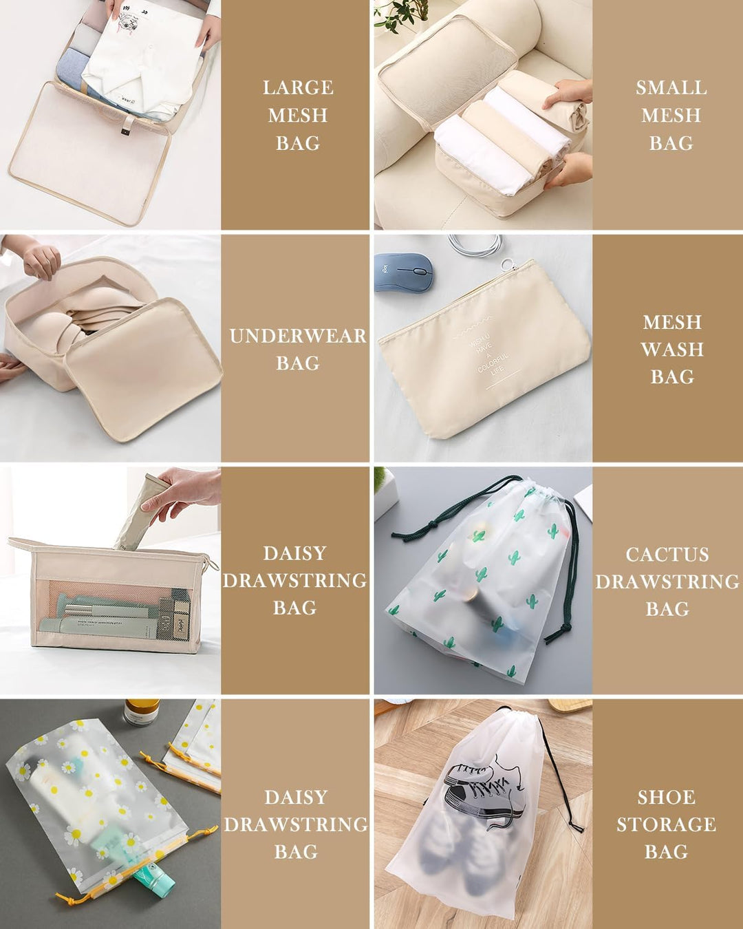Koffer Organizer Set 18-teilig, Wasserdicht Packing Cubes, Multifunktionale Travel Packwürfel, Koffe