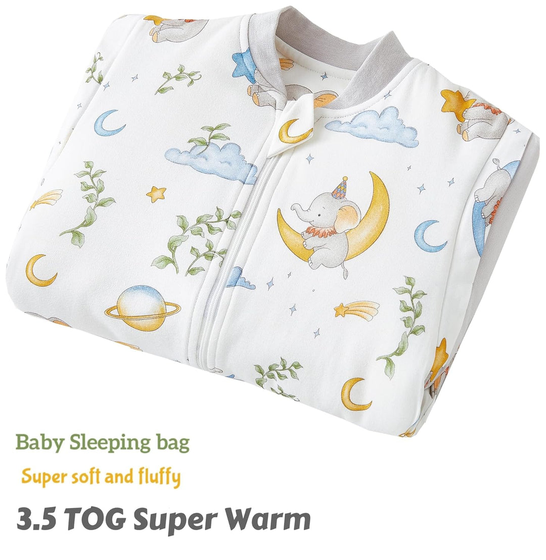 Chilsuessy Baby Winterschlafsack Schlafsack mit Füssen Warm Kinder Ganzjahres Winter Schlafsack Schl