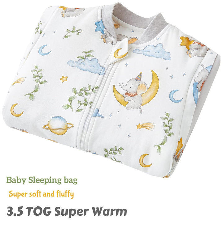 Chilsuessy Baby Winterschlafsack Schlafsack mit Füssen Warm Kinder Ganzjahres Winter Schlafsack Schl