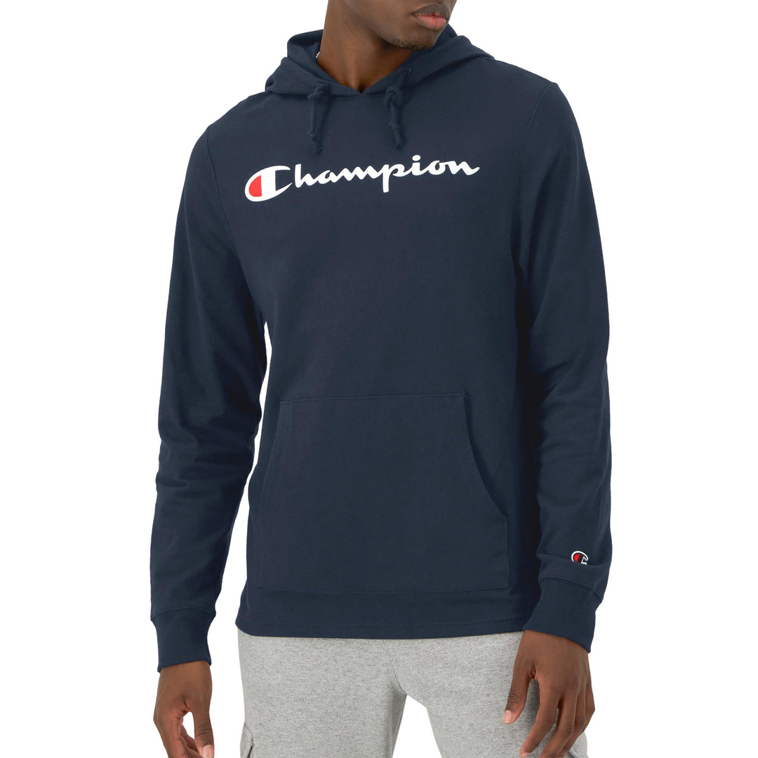 Champion Herren Langarm-t-Shirt Hoodie (Ruhestand) Hemd (1er Pack) S Navy, S Navy