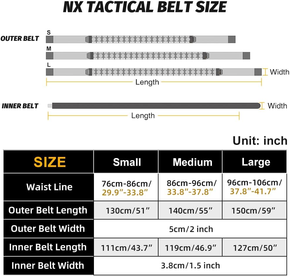 IDOGEAR Taktischer Gürtel 2 Zoll Quick Release Rigger Combat Belt mit 1,5 Zoll Innengürtel Haken und