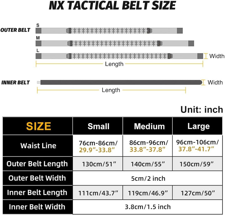 IDOGEAR Taktischer Gürtel 2 Zoll Quick Release Rigger Combat Belt mit 1,5 Zoll Innengürtel Haken und