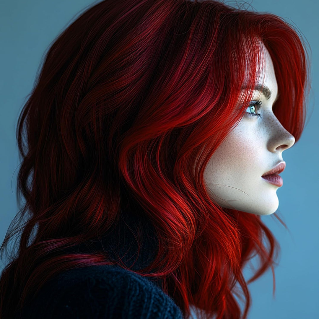 GKhair Red Red Bombshell Masque Haar 200 g Coloring Moisturizing Mask Lila Semi Permanent Haarfarbe