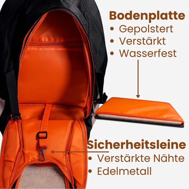 Hunderucksack EasyGo - Bis 11 Kg | Haustier Tragetasche für 2-11kg Hunde und Katzen weich, faltbar |