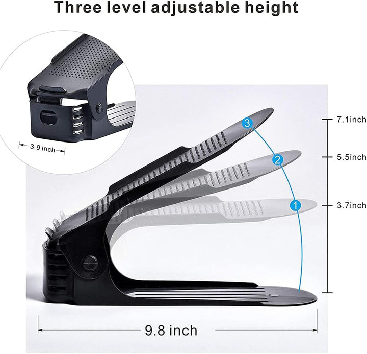 LANTUS Einstellbare Schuhstapler,rutschfest Shoe Organizer, 60 Stück Schuhorganizer Platzsparend Ver