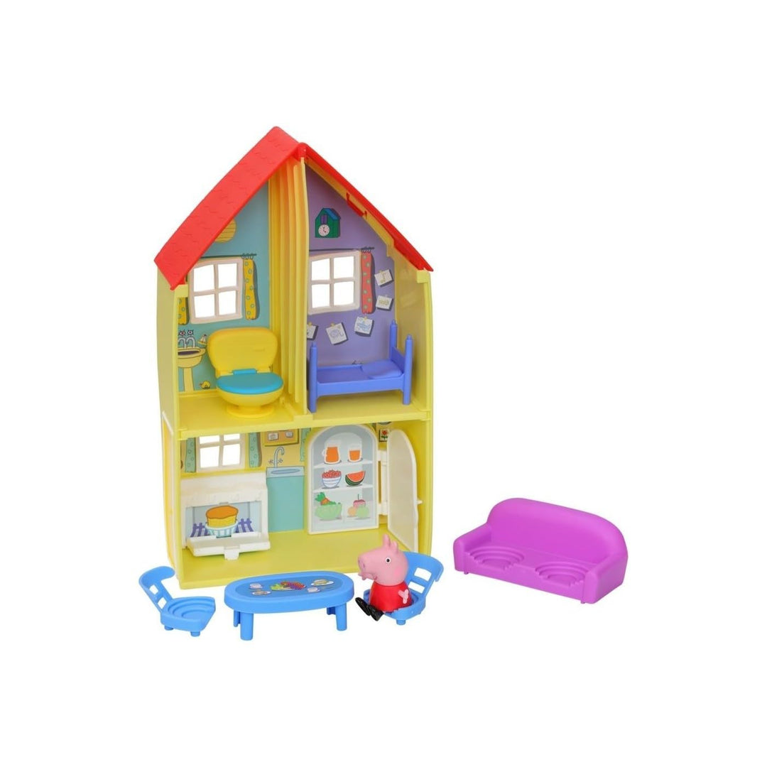 Peppa Pig Peppa’s Adventures Peppa’s Family House Playset Preschool Toy, Includes Figure and 6 Acces
