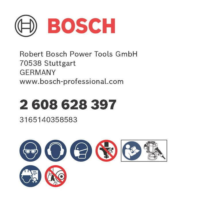 Bosch Professional 1x Kantenformfräser Standard for Wood (für Holz, Radius 6.3mm, Breite 15.1mm, Arb