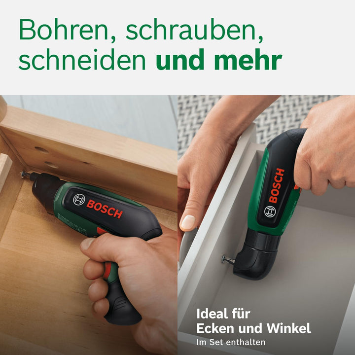 Bosch IXO8 Akku-Schrauber (Bitsatz, Winkelvorsatz, 1x Karton)