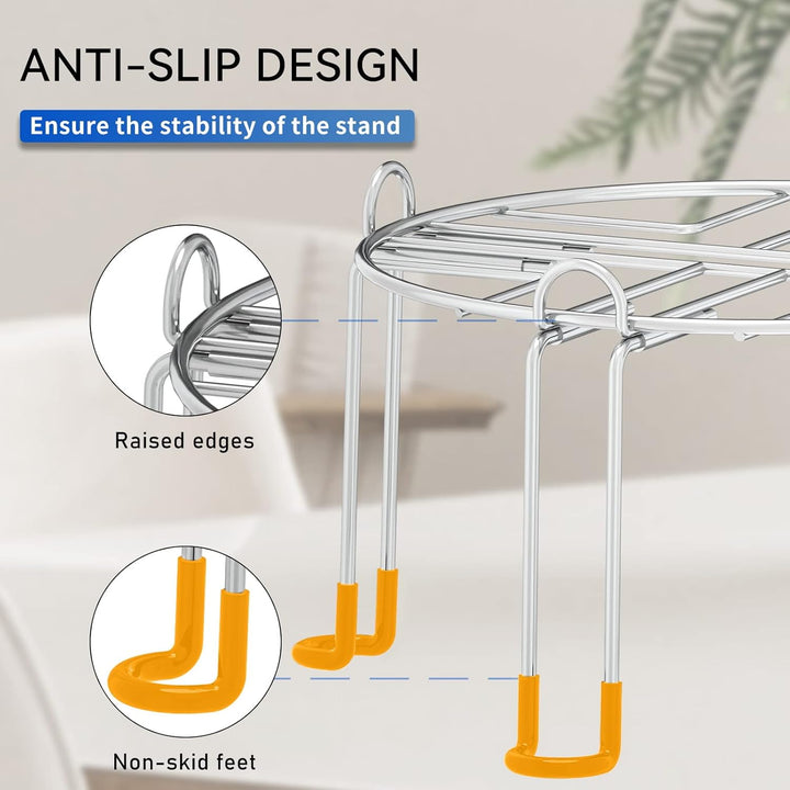 Purewell Detachable Stainless Steel Stand with Rubberized Non-Slip Feet, Matching Stand for Purewell