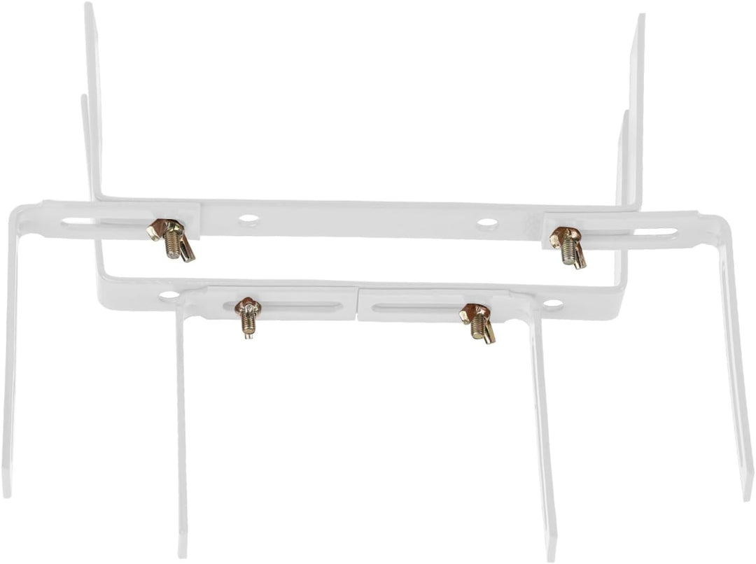 BigDean 6 Stück Blumenkastenhalter weiss Standard H-Form Kasten Halter Balkonkastenhalter Weiss 3 Pa