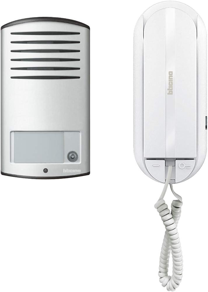BTicino 366811 Gegensprechanlage mit 1 Hörer, 2 Kabel Einfamilie, Einfamilie