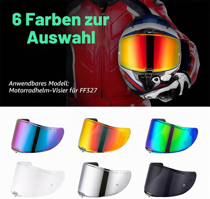 Helmvisier für FF327 Challenger,Motorradhelm Visier,Motorrad Windschutz Helm Objektiv Visier Vollges