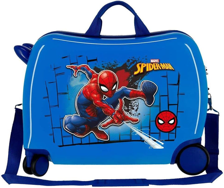 Marvel Spiderman Red Kinder-Koffer Blau 50x39x20 cms Hartschalen ABS Kombinationsschloss 38L 2,1kgs