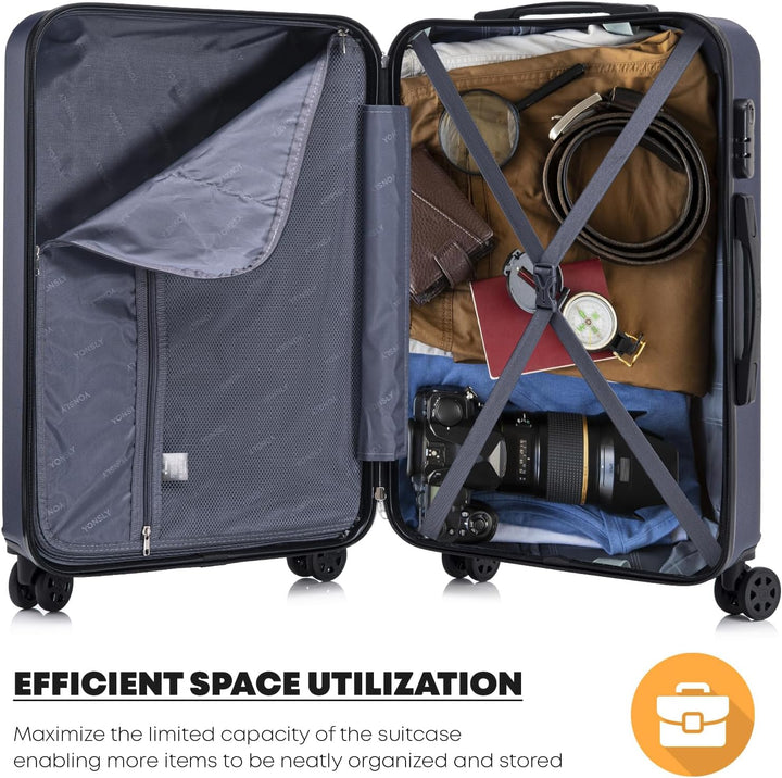 Koffer Suitcase Set, Trolley Reisekoffer, Rollkoffer Handgepäck, Kofferset, Gepäckset mit 360° Rolle