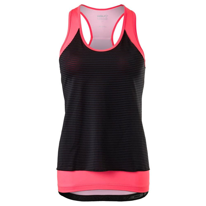 AGU Layered Racertop Essential Damen XS Neon Coral, XS Neon Coral