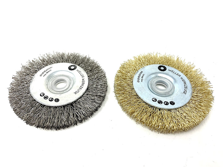 2er SET Drahtbürste Bürste Reinigungsscheibe passend für Bosch GWS 10,8 12V 76 Zubehör Schleifscheib