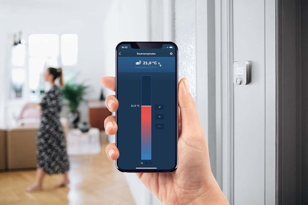 Bosch Smart Home Raumthermostat II zur Steuerung Smarter Heizkörperthermostate, 3er Set Raumthermost