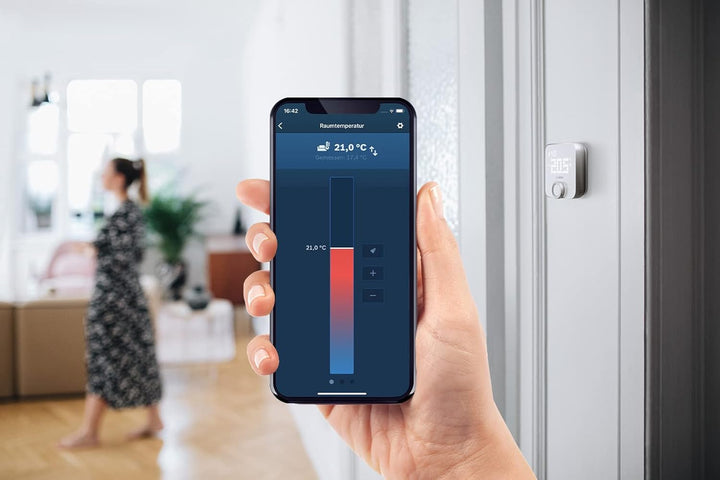 Bosch Smart Home Raumthermostat II zur Steuerung Smarter Heizkörperthermostate, 3er Set Raumthermost