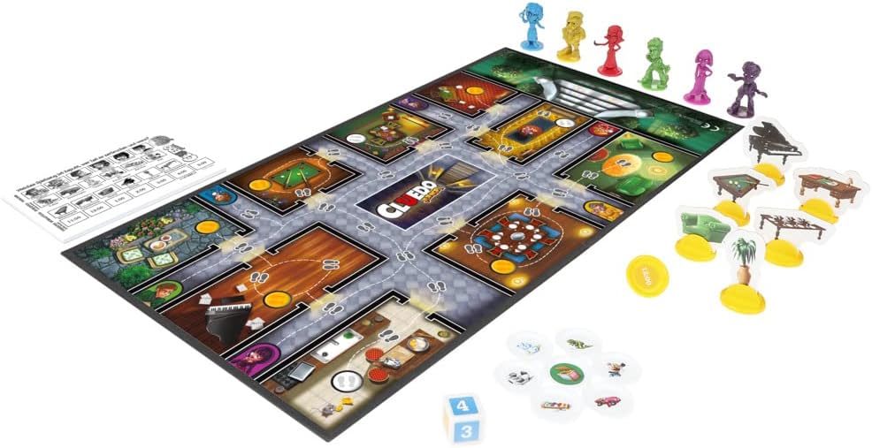 Hasbro Gaming Cluedo Junior Brettspiel für Kinder ab 5 Jahren, Das Rätsel um das zerbrochene Spielze