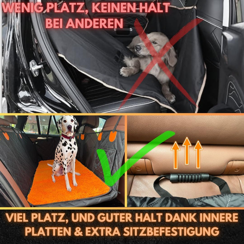 Hundedecke Auto Rückbank fester Boden mit Schmutzfangmatte abnehmbar Hundebett grosse Hunde Autoscho