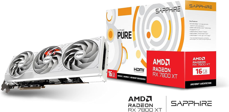 Sapphire Pure AMD Radeon™ RX 7800 XT Gaming OC 16GB GDDR6 Dual HDMI/Dual DP