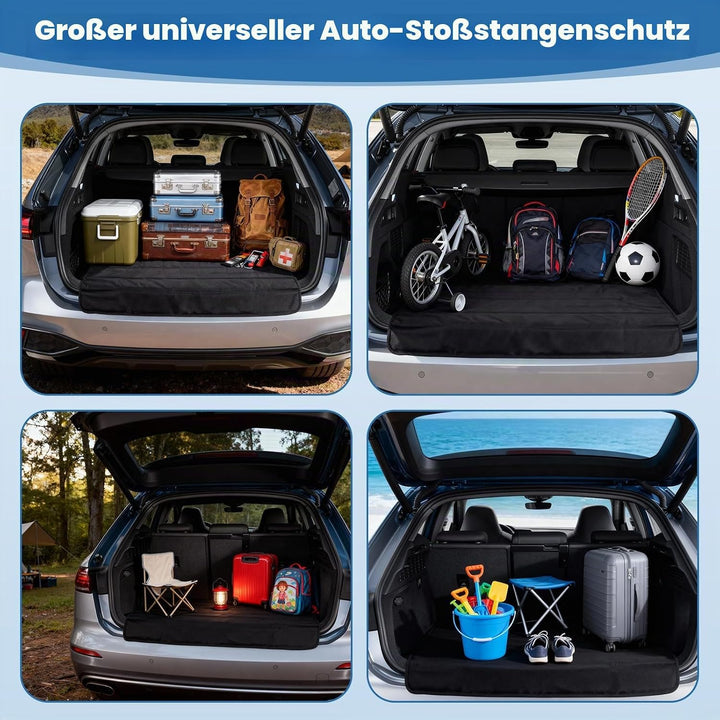 Auto Ladekantenschutz Kofferraum, Universeller Faltbarer Stossstangenschutz Hund Kofferraumschutz fü