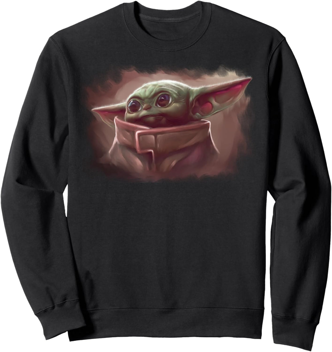 Star Wars The Mandalorian The Child Cute Painted Portrait Sweatshirt