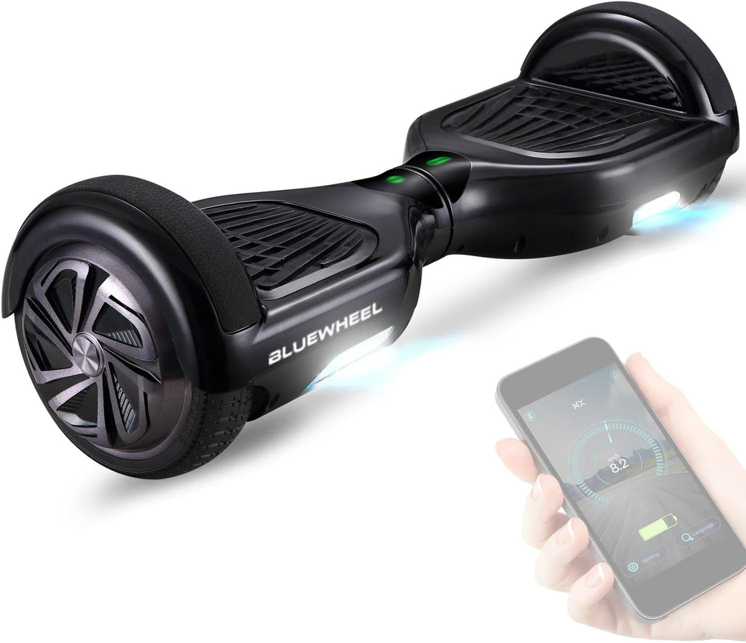 Bluewheel 6,5" Premium Hoverboard HX310s – Elektroboard mit LED, Bluetooth Lautsprecher, starker Dua