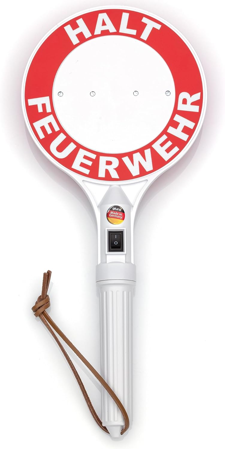 LED-MARTIN Anhaltestab - Feuerwehr - Winkerkelle - Made IN Germany