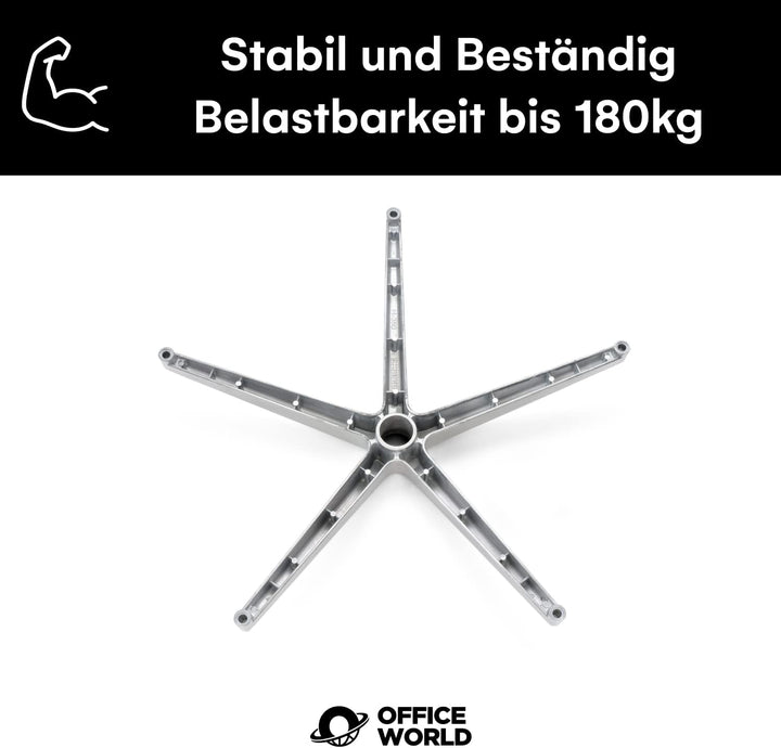Fusskreuz für Bürostuhl, stabil untergestell,Drehstuhl ersatzteile,Drehkranz Fusskreuz, Belastbarkei