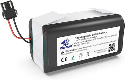 melasta 14,4 V 2600 mAh Li-Ionen Ersatz Akku für Tesvor X500, Eufy RoboVac 11, 11S, 11S MAX, 30, 30C