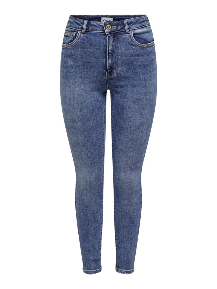 ONLY Female Skinny Jeans ONLBLUSH Mittlere Taille Skinny Fit Jeans 25W / 30L Blau (Medium Blue Denim