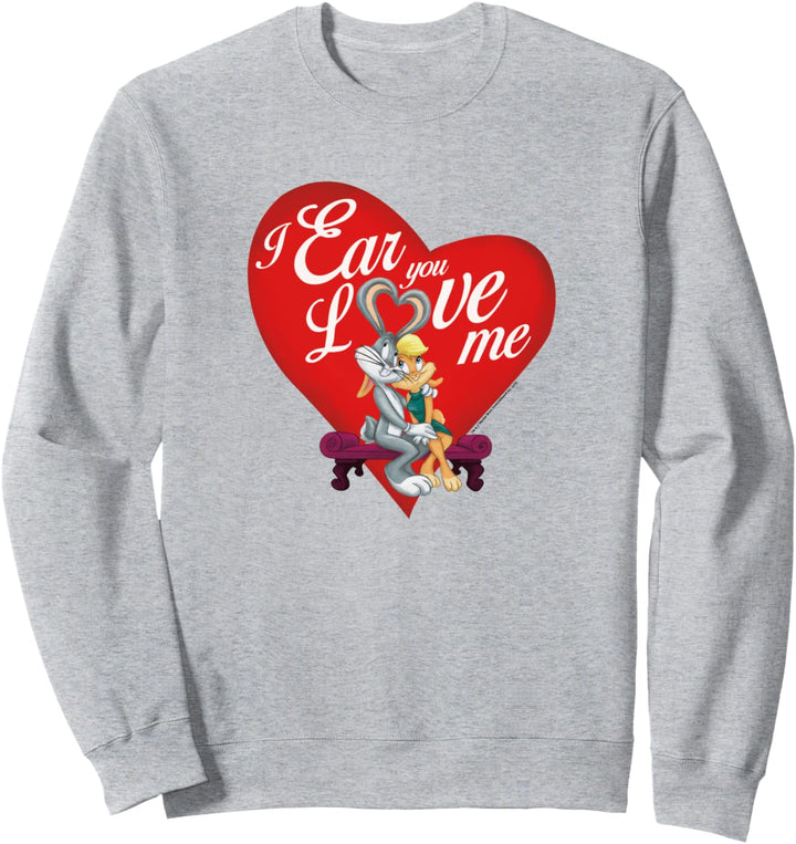 Looney Tunes Bugs and Lola Ear Love Valentine's Day Sweatshirt