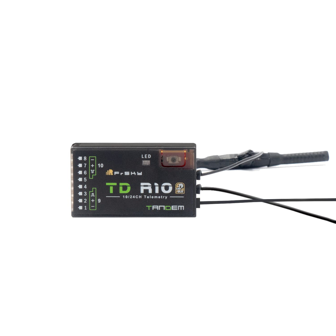 FrSky TD R10 Dreifachantenne kompatibel mit 900 MHz und 2,4 GHz 10-Kanal Low Latency Signal und Lang