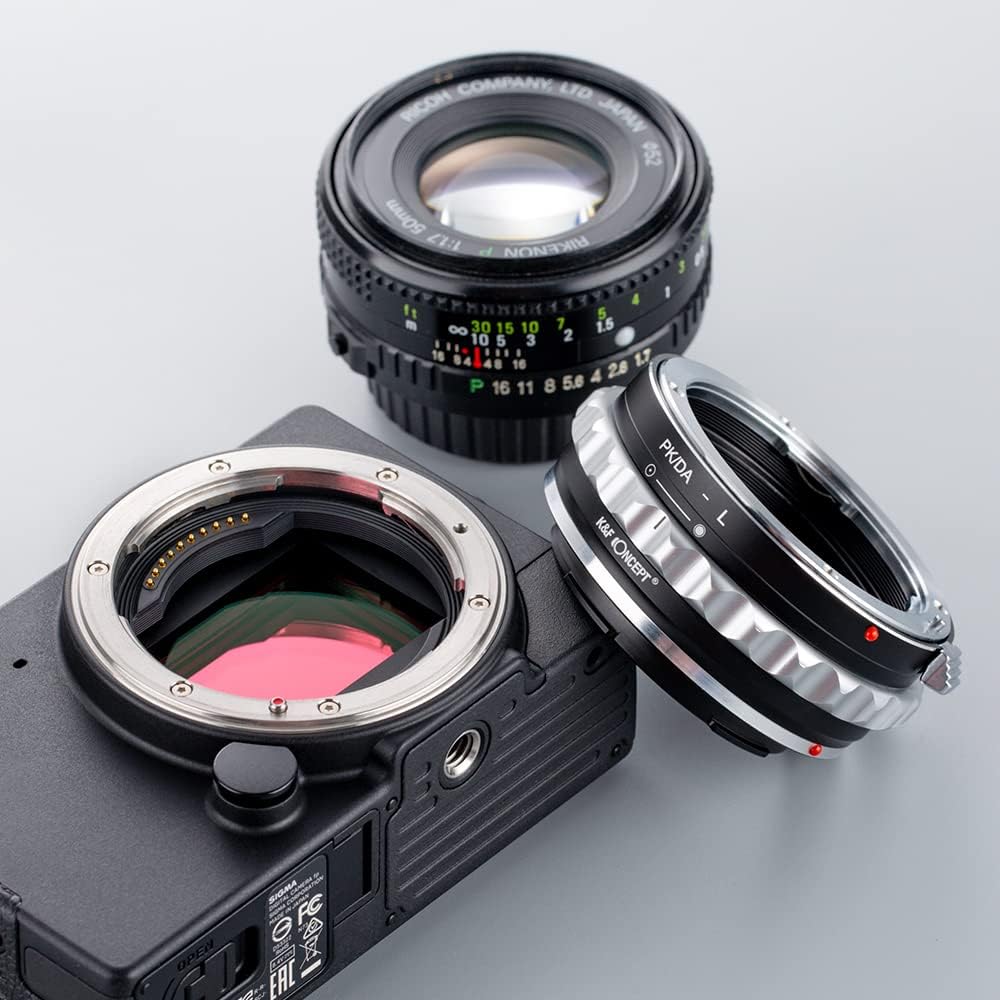 K&amp;F Concept Objektivhalterungsadapter PK/DA-L Manueller Fokus, kompatibel mit Pentax K(PK/DA)-Objekt