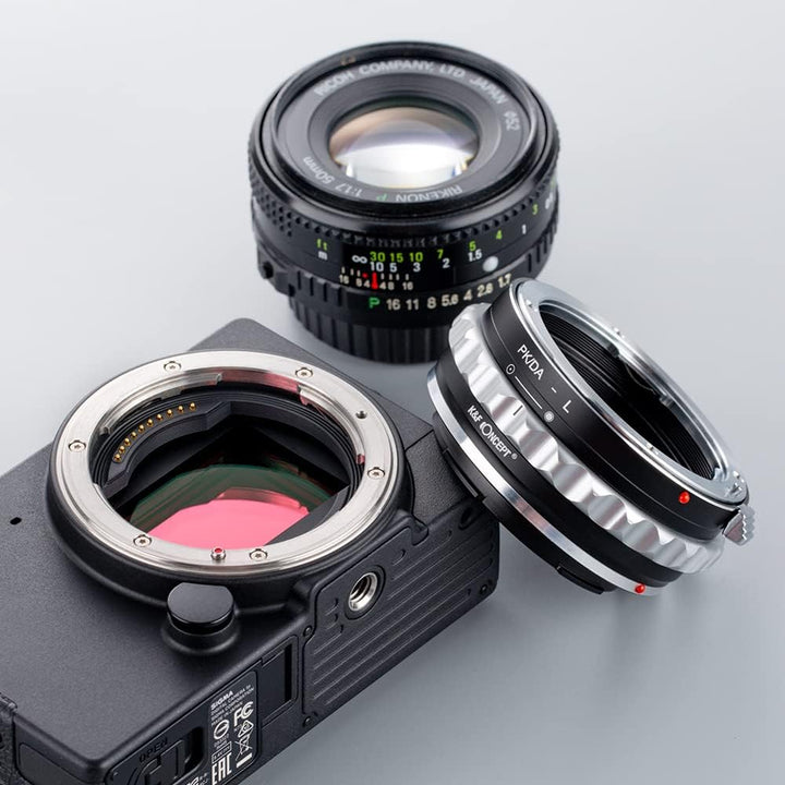 K&amp;F Concept Objektivhalterungsadapter PK/DA-L Manueller Fokus, kompatibel mit Pentax K(PK/DA)-Objekt