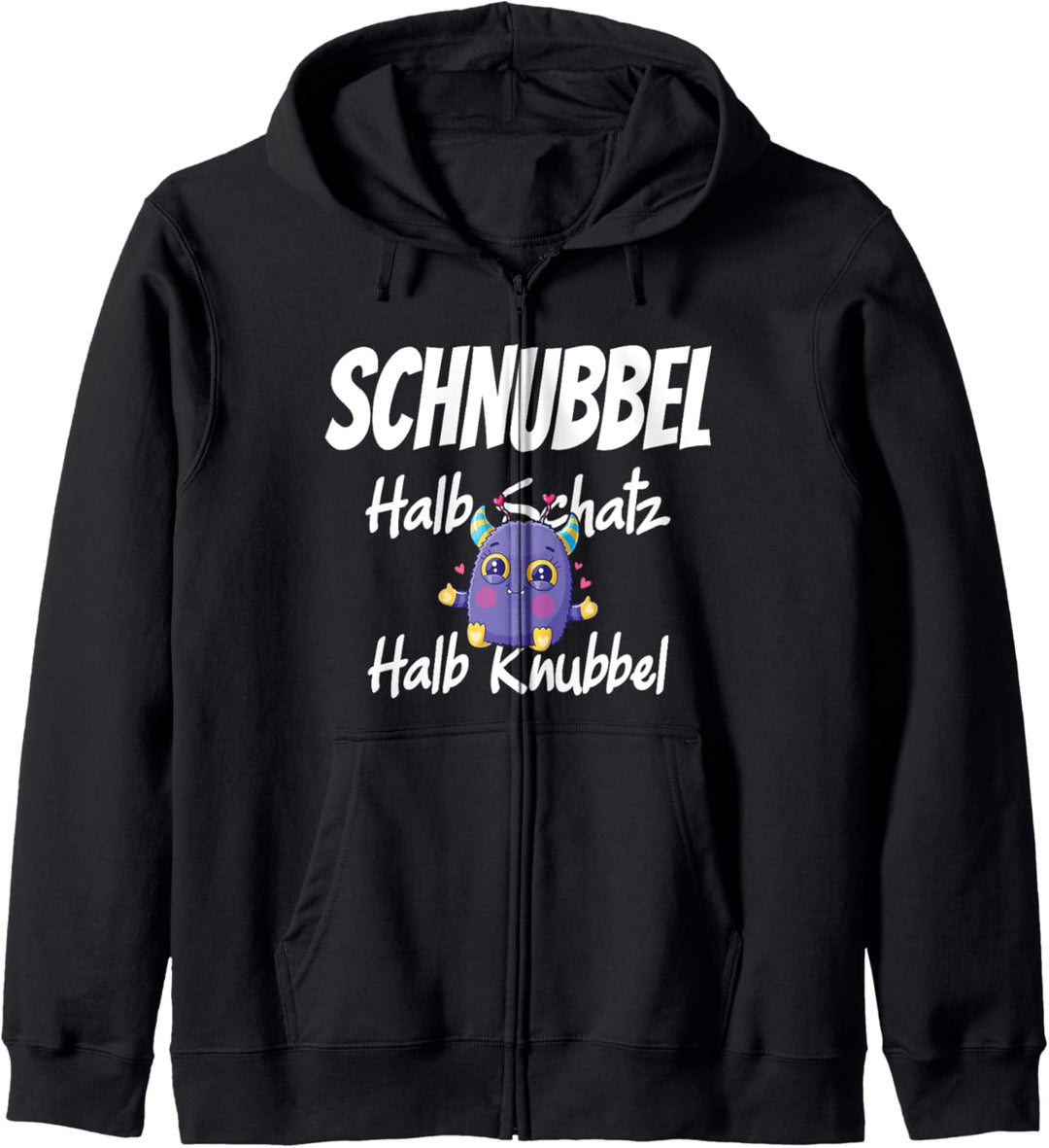 Schnubbel halb Schatz halb Knubbel lustiger Spruch Ehe Kapuzenjacke