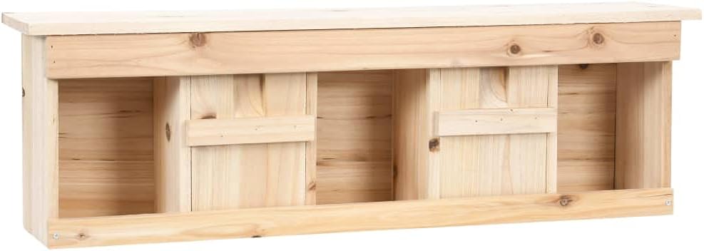Myheimly Spatzenhaus 5-Fach 68x15x21 cm Tannenholz Nistkasten für Sperling Spatzenvilla