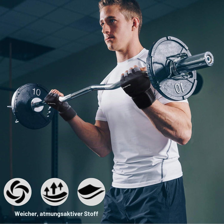 Grebarley Fitness Handschuhe,Trainingshandschuhe für Damen und Herren - Fitness Handschuhe für Kraft