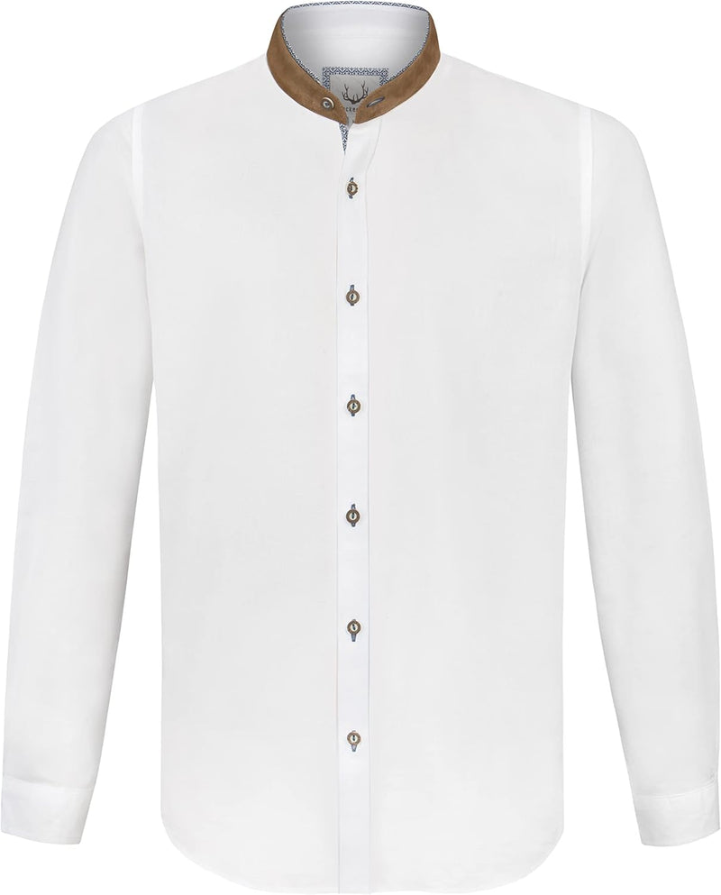 Stockerpoint Herren Adamo Hemd S Weiss-blau, S Weiss-blau
