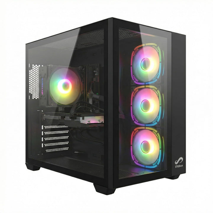 STGsivir Gaming PC, GeForce RTX 2060 Super 8GB GDDR6,Core i7 bis zu 3.9Ghz,16GB DDR,1TB SSD,WLAN 6,B