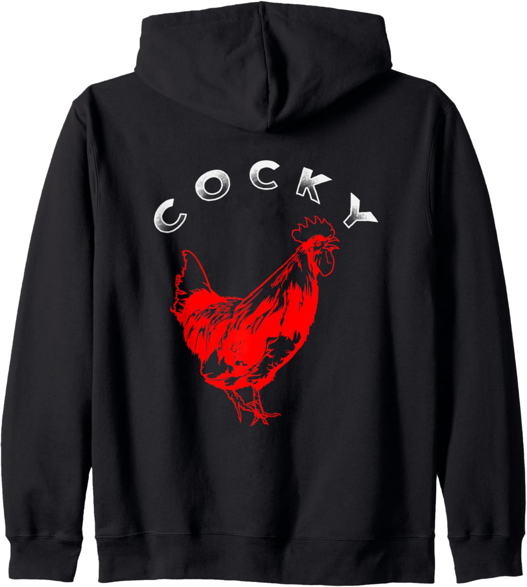 Big Cocky Bantam Red Rooster Chicken Hens Clothing and Gifts Kapuzenjacke