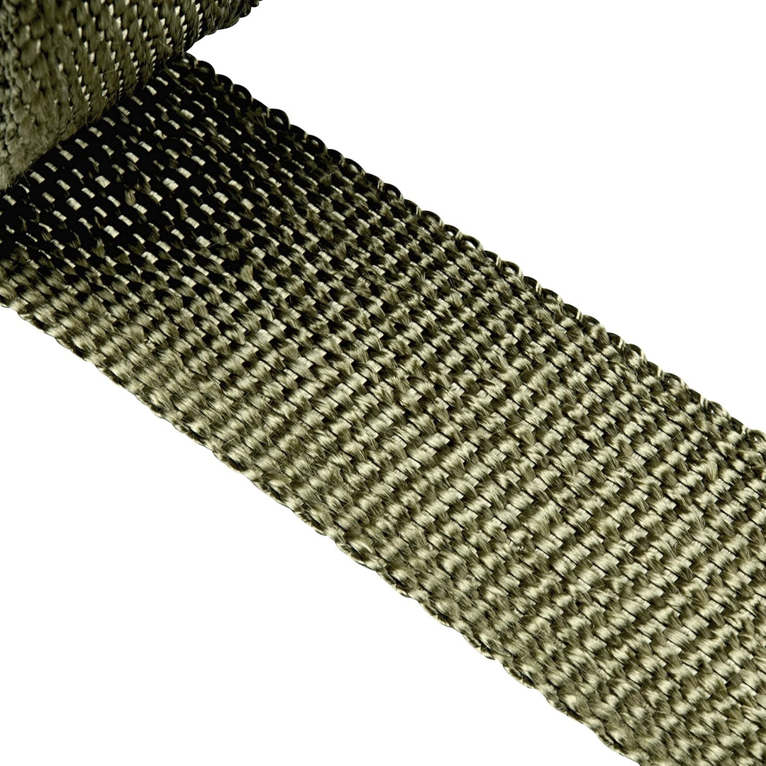 DL-Racing 10m Basalt Auspuff Hitzeschutz Band - 30mm breit - Krümmerband Auspuffband mit 10 Edelstah