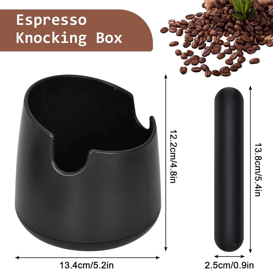 Abklopfbehälter für Siebträger, Kaffeesatz Abschlagbehälter, Espresso Knockbox, Sage Klopfbox Abschl