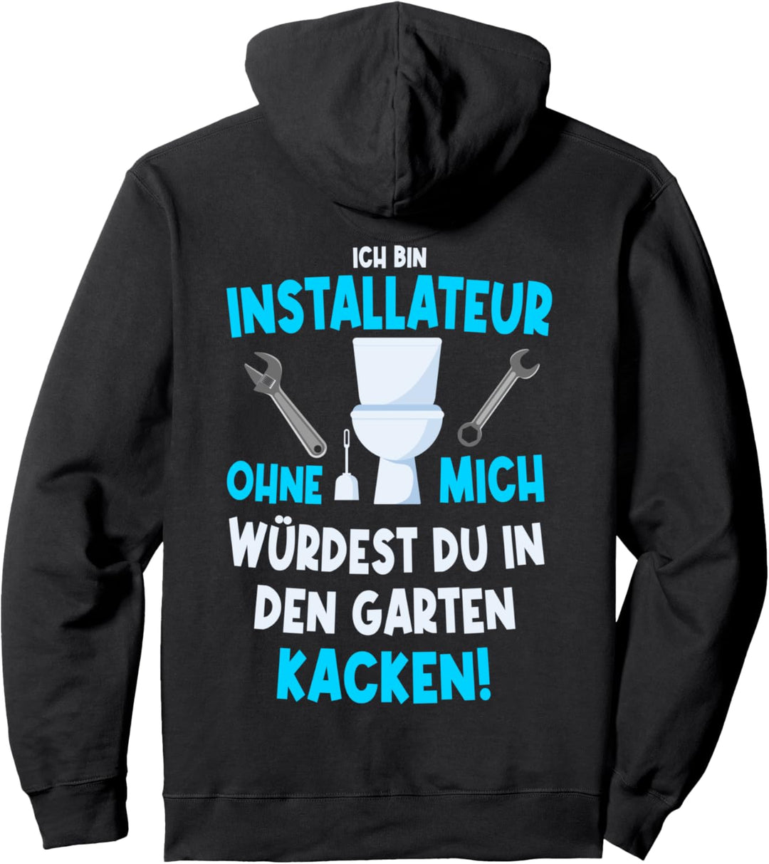 Installateur Klempner Gas Wasser Keramik Abfluss Rohre Pullover Hoodie