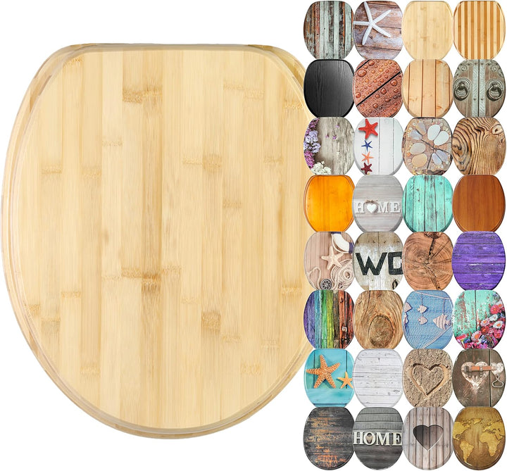 Sanilo WC Sitz mit Absenkautomatik, viele schöne Holz Toilettendeckel zur Auswahl, hochwertige und s