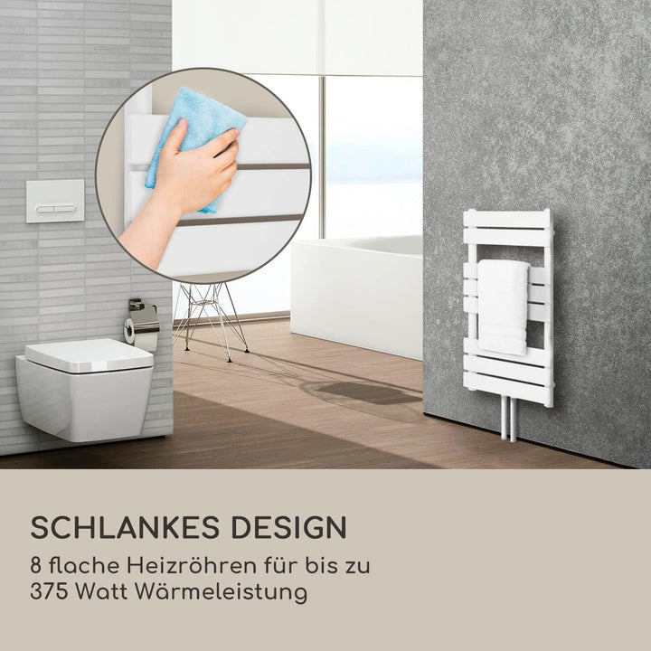 Blumfeldt Badheizkörper, Design Heizkörper Flach, Sparsamer Flachheizkörper Vertikal, Wand-Röhrenhei