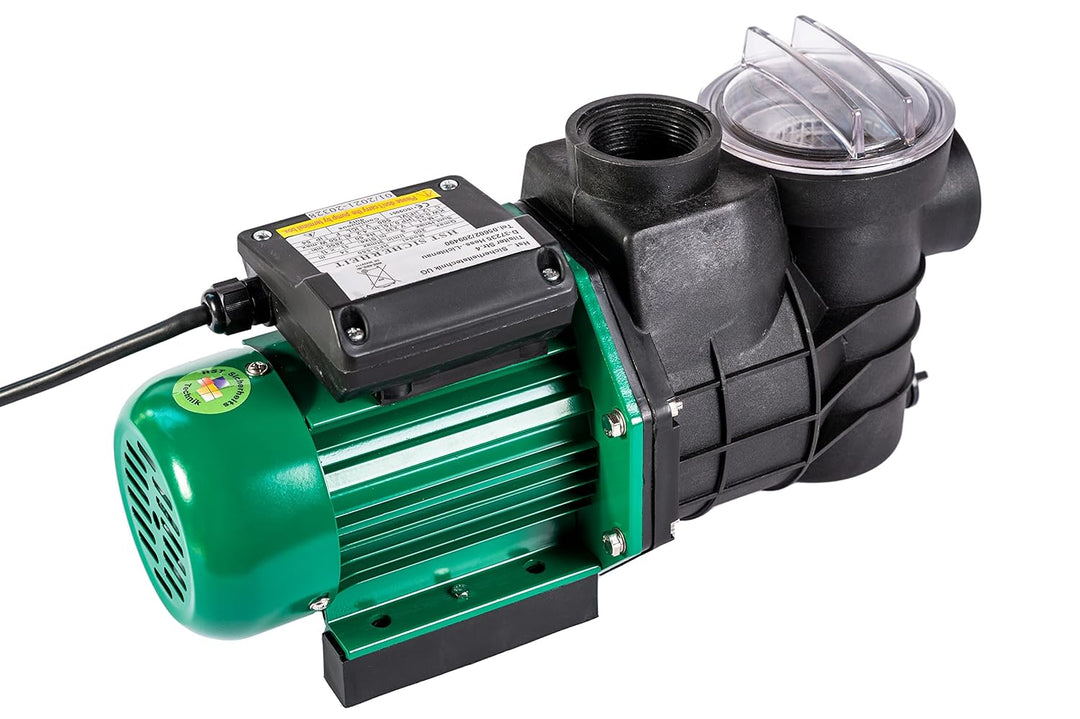 HST Leis Poolpumpe 12m3, 12000 Liter/Std, 550 W I Erweiterbare Filterpumpe mit geringer Energieaufna