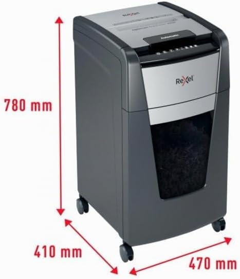 Rexel Optimum AutoFeed+ 225M Automatischer Aktenvernichter, 225 Blatt automatisch, Sicherheitsstufe