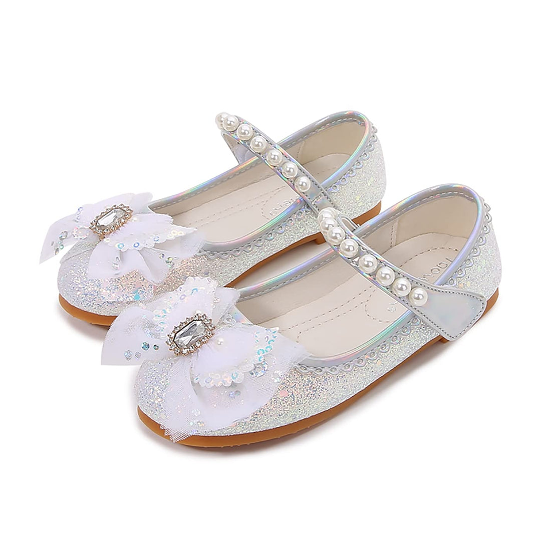 LOBTY Mädchen Prinzessin Schuhe Pailletten Kristall Schuhe Kinder Sandalen Hochzeitsschuhe Ballettsc